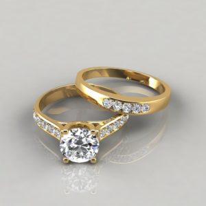 Gold Bridal Ring Set