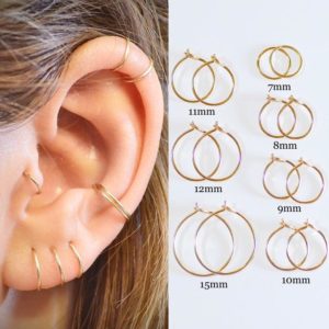 Small Gold Hoop Sizes