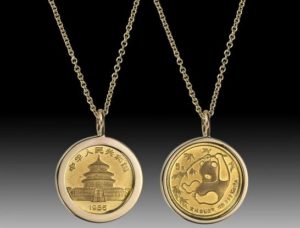 buy Gold Panda Coin Necklace