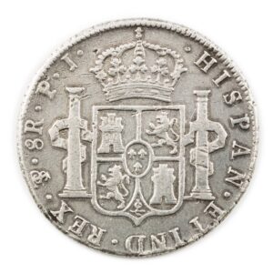 Spanish Pieces of Eight coinage at Florida coin shop