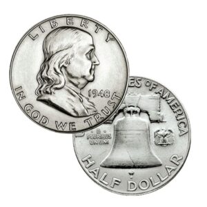 Ben Franklin half dollar Constitutional silver coin