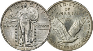 Standing Liberty Quarter silver coin