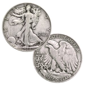 Walking Liberty half dollar Constitutional silver coin