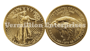 One Tenth Ounce American Eagle Gold Coin