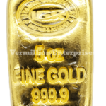 5oz Gold bar