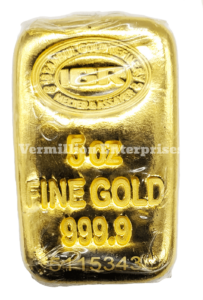 5oz Gold bar