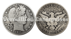 Barber half-dollar 90% Junk Silver coin