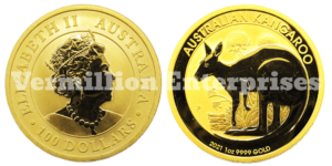 Australian Kangaroo gold coin