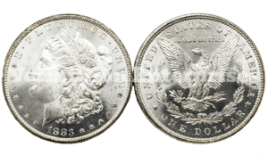 Morgan dollar silver coin