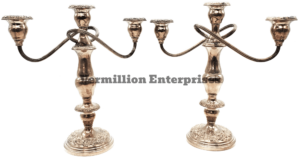 Sterling silver candlestick holders