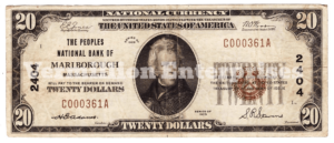 National Currency Note Obverse