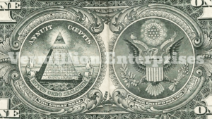 Reverse of one dollar US currency note